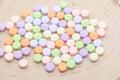 7mm Pastel Multicolor Acrylic Blank Beads