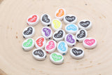 Heart Love Beads, Acrylic Heart Beads, Love Beads, Chunky Beads for Bracelet Necklace Beads #3281 #3282 #3283