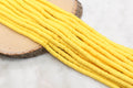 6mm yellow heishi beads for bracelets and DIY jewelry