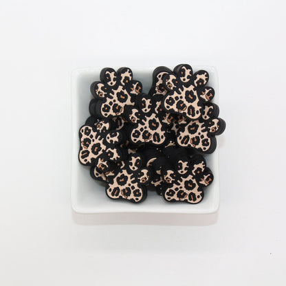 Leopard Paw Focal Beads, Dog Paw Beads, Puppy Focal Beads, Silicone Beads, Beads for Pens #641