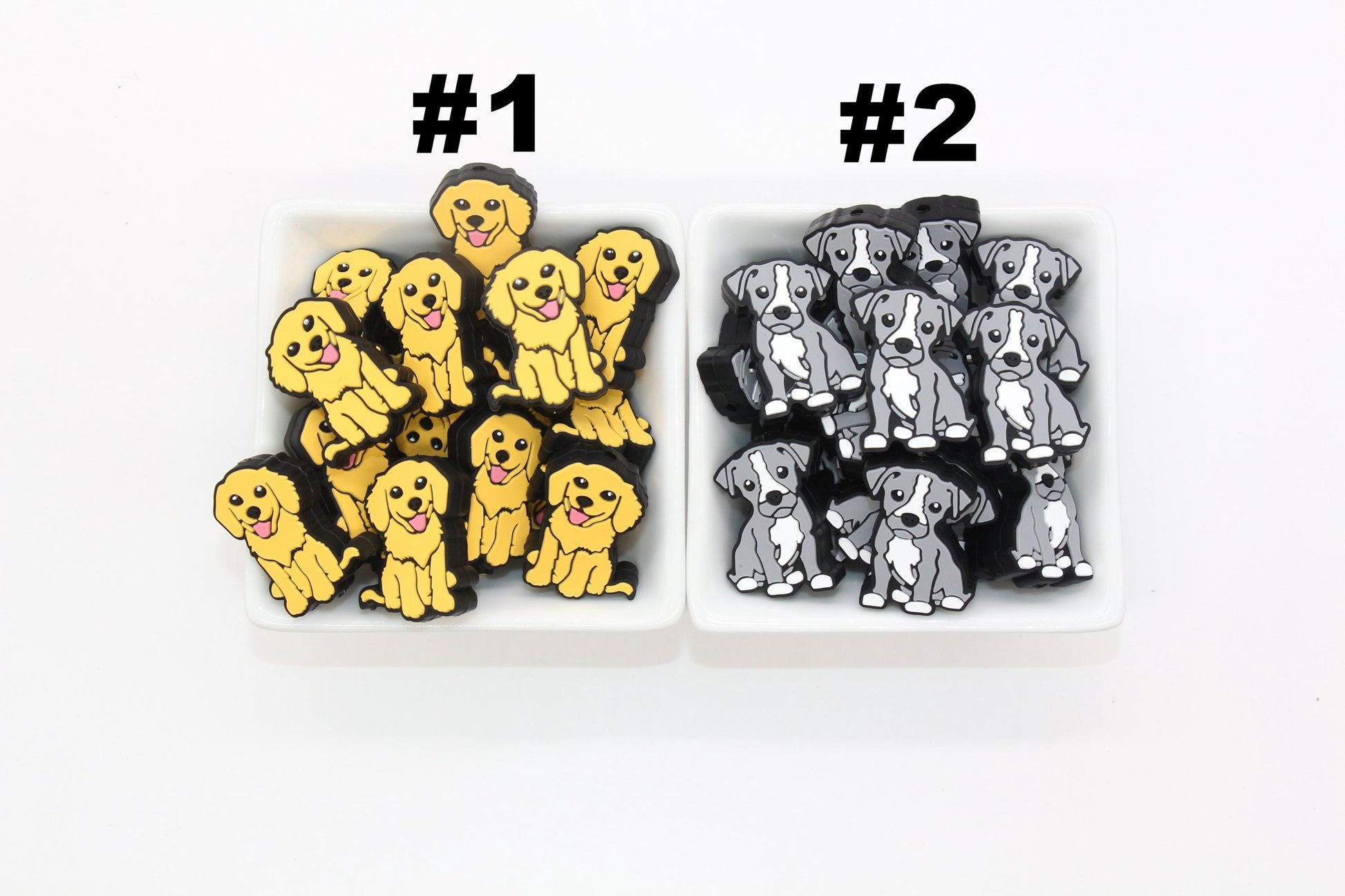 Dog Focal Beads, Animal Silicone Beads, Puppy Focal Beads, Beads for Pens