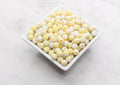 8mm White and Yellow Mix Acrylic Gumball Beads