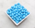 10mm Blue Acrylic Gumball Beads