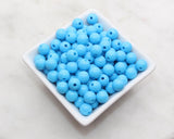 10mm Blue Beads, Acrylic Round Loose Beads, Bubblegum Beads, Chunky Beads, Beads for Bracelet #222