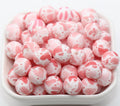 12mm pink heart silicone beads for keychains