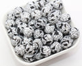 12mm geometric print silicone beads for pens