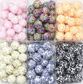 15mm leopard spot print silicone beads for pens and keychains