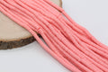 6mm peach pink heishi beads for bracelets and DIY jewelry
