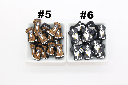 Dog Focal Beads, Animal Silicone Beads, Puppy Focal Beads, Beads for Pens