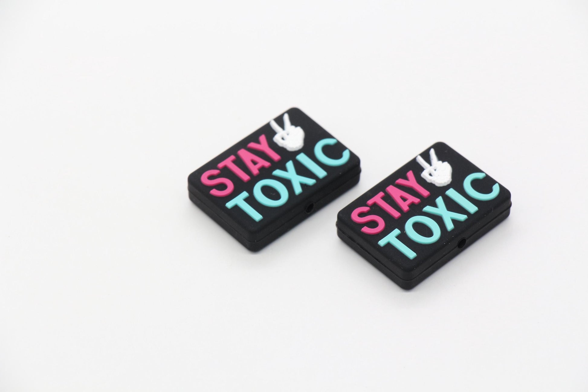 Stay Toxic Focal Beads, Silicone Beads, Beads for Pens #645