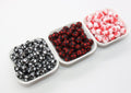 12mm plaid silicone beads for pens and keychains