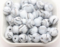 12mm marble swirl silicone beads for keychains