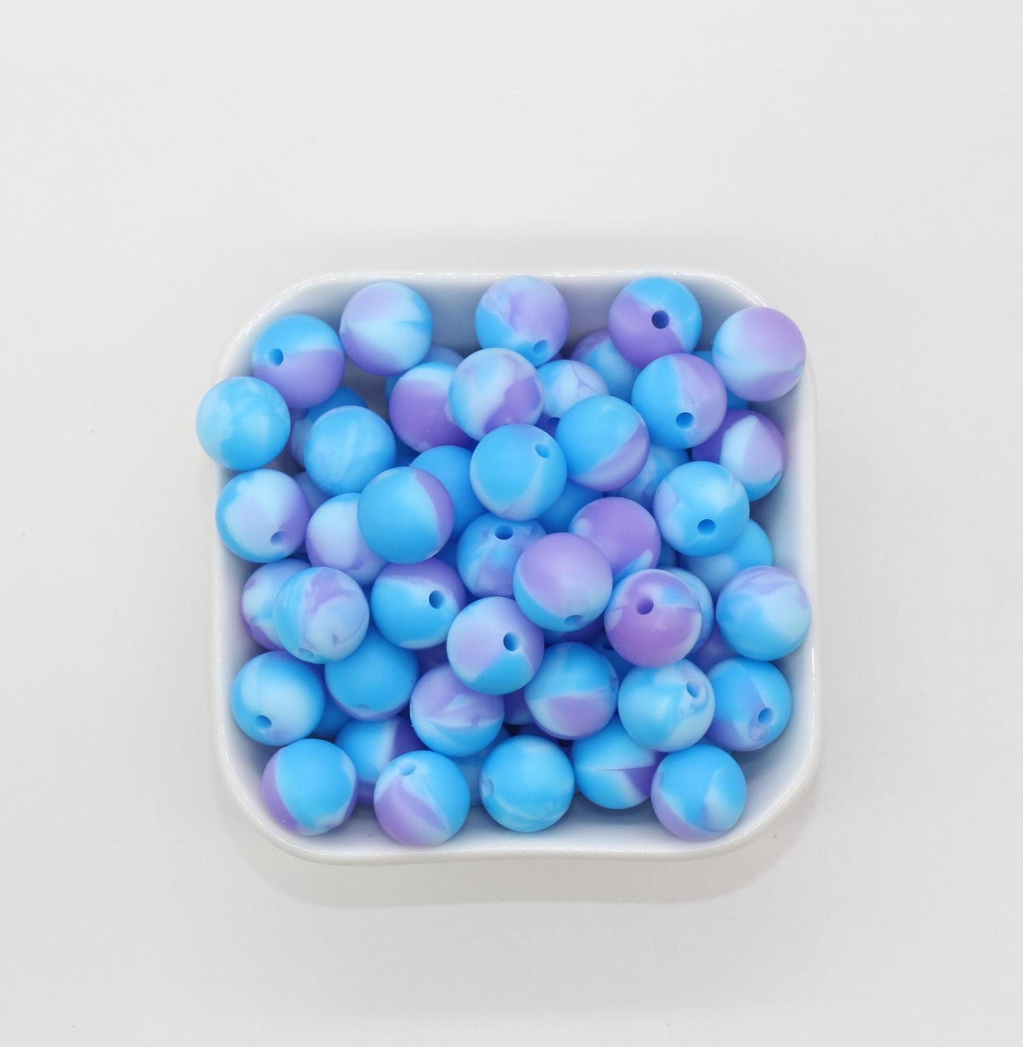 12mm Tie-Dye Silicone Beads, Round Silicone Beads, Bubblegum Beads, Beads for Pens, Beads for Bracelets