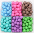 15mm crackle print silicone beads for pens and keychains