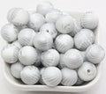 15mm seashell print silicone beads for pens and keychains