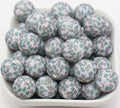 15mm cross print silicone beads for pens and keychains