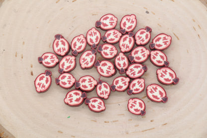 Pomegranate Beads, Fruit Clay Beads, Pomegranate Clay Beads, Polymer Clay Beads, Jewelry Beads, Beads for Bracelets #671