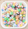 9mm ice cream cone polymer clay beads, food clay charms for bracelets