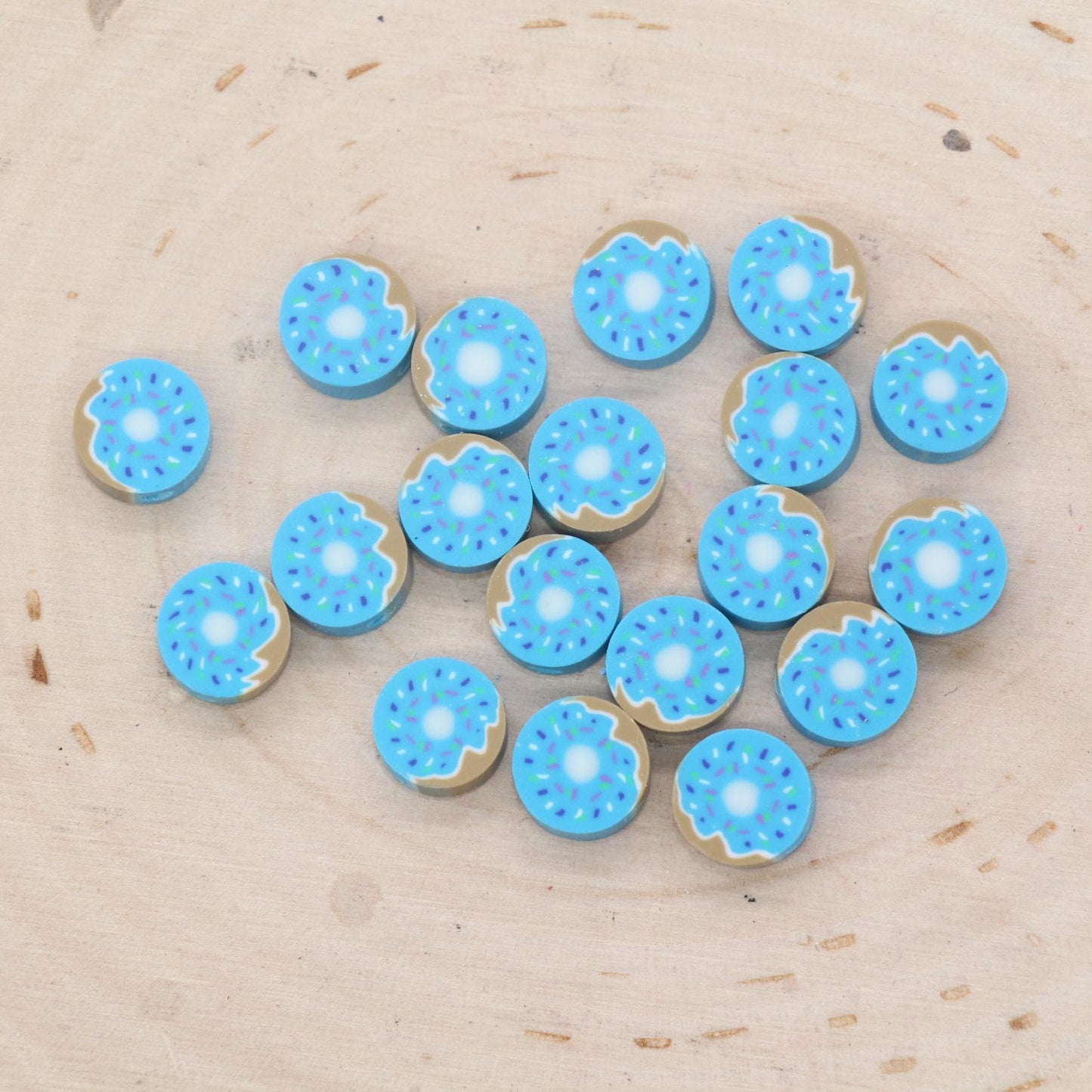 Donut Clay Beads, Doughnut Beads, Sweet Food Beads, Sprinkle Donut Beads, Polymer Clay Beads, Jewelry Beads, Beads for Bracelet