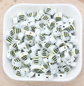 9mm-10mm bee polymer clay beads, animal clay charms for bracelets