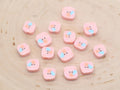 10mm pig polymer clay beads, animal clay charms for bracelets