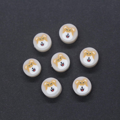 Animal Polymer Clay Beads, Frog, Panda, Duck, Bunny, Tiger, Dog, Pig Beads, Jewelry Beads