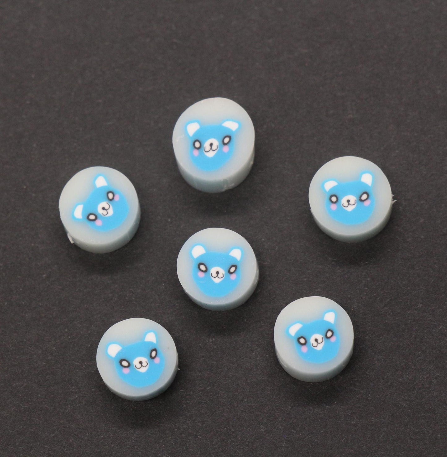 Animal Polymer Clay Beads, Frog, Panda, Duck, Bunny, Tiger, Dog, Pig Beads, Jewelry Beads