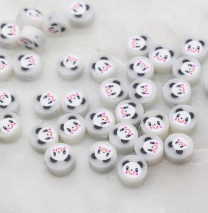 Animal Polymer Clay Beads, Frog, Panda, Duck, Bunny, Tiger, Dog, Pig Beads, Jewelry Beads
