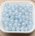 10mm AB Blue Double Wall Acrylic Gumball Beads