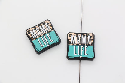 Mama Life Beads, Mama Silicone Beads, Silicone Chunky Beads, Silicone Loose Beads, Focal Beads #720