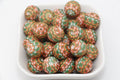 15mm christmas tree stocking print silicone beads for pens and keychains