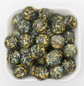 15mm retro pattern print silicone beads for pens and keychains