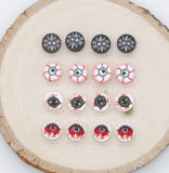Eye Ball Clay Beads, Eyeball Beads, Polymer Clay Beads, Beads for Bracelets
