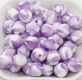 12mm purple white silicone beads for pens