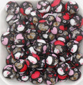 12mm heart paw silicone beads for keychains