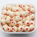 12mm I Love You heart silicone beads for pens