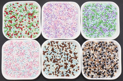 3mm Mix Round Beads, Plastic Round Beads, Round Spacer Beads, Bubblegum Beads, Multicolored Spacer Beads, Beads for Bracelets