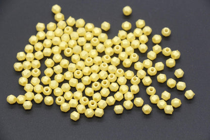 4mm Faceted Beads, Pearlescent Beads, Shimmering Beads, Plastic Beads, Round Spacer Beads, Bubblegum Beads, Beads for Bracelets