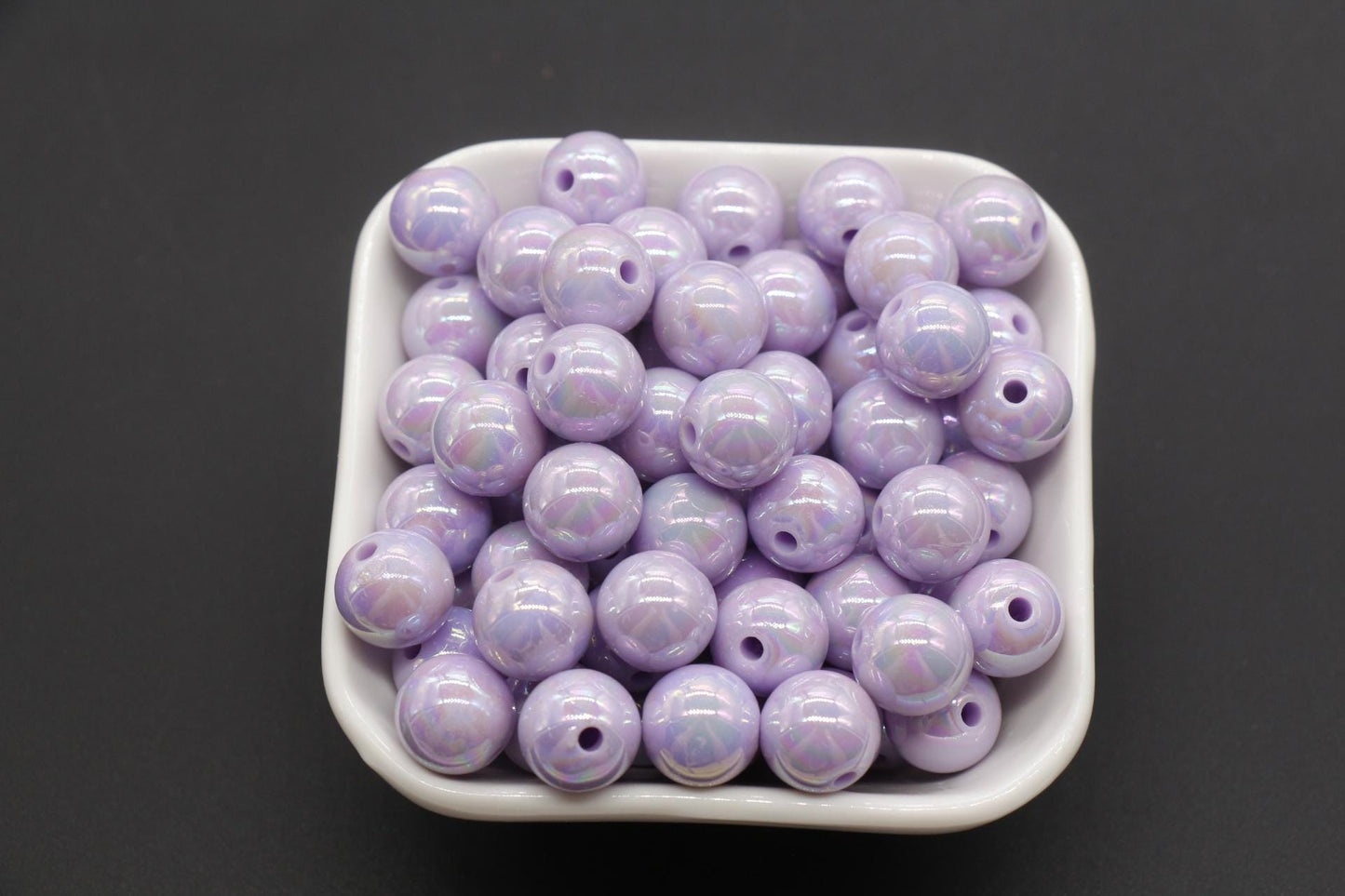 12mm Purple AB Beads, Iridescent Beads, Sparkle Purple Gumball Beads, Bubblegum Beads, Chunky Beads, Beads for Bracelets