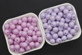 12mm Purple AB Acrylic Gumball Beads