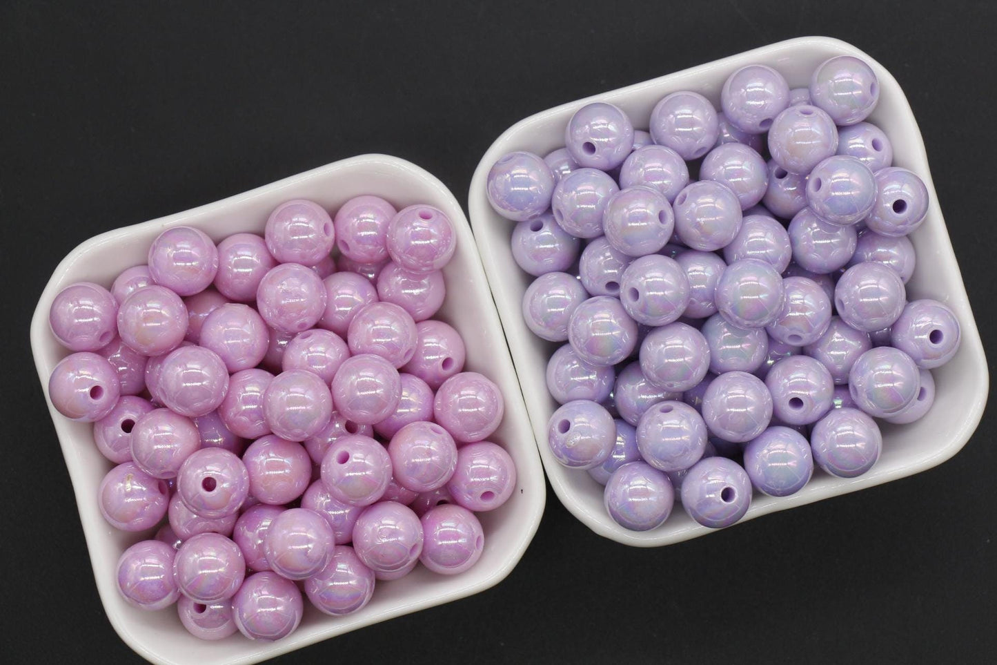 12mm Purple AB Beads, Iridescent Beads, Sparkle Purple Gumball Beads, Bubblegum Beads, Chunky Beads, Beads for Bracelets