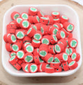 9mm-10mm christmas tree polymer clay beads, christmas clay charms for bracelets