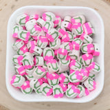 Pink Cherry Beads, Fruit Beads, Cherry Clay Beads, Whole Cherry Beads, Jewelry Beads, Beads for Bracelet #669