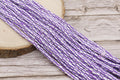 6mm purple striped chunky heishi beads for bracelets and DIY jewelry