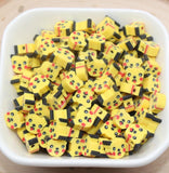 Yellow Squirrel Beads, Animal Clay Beads, Squirrel Clay Beads, Jewelry Beads, Bracelet Beads #691