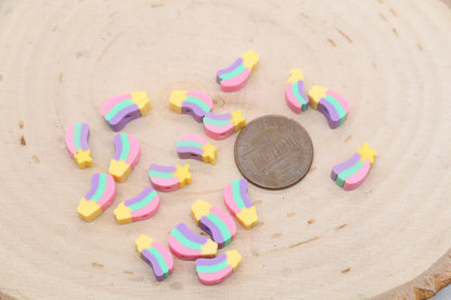 Shooting Star Beads, Polymer Clay Beads, Jewelry Beads, Bead for Bracelet #690