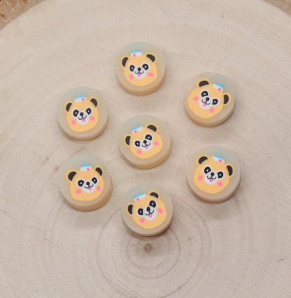 Animal Polymer Clay Beads, Frog, Panda, Duck, Bunny, Tiger, Dog, Pig Beads, Jewelry Beads