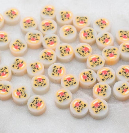 Animal Polymer Clay Beads, Frog, Panda, Duck, Bunny, Tiger, Dog, Pig Beads, Jewelry Beads