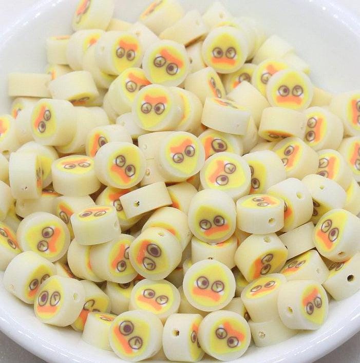 Animal Polymer Clay Beads, Frog, Panda, Duck, Bunny, Tiger, Dog, Pig Beads, Jewelry Beads