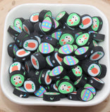 Easter Beads, Bunny, Easter Egg, Carrot Clay Beads, Polymer Clay Beads, Jewelry Beads, Beads for Bracelet #698